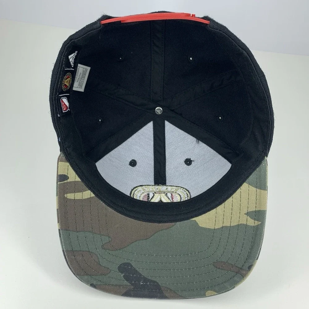 Atlanta United FC Hat YOUTH Football Club MLS Adidas Camo OSFM Snap Baseball Cap